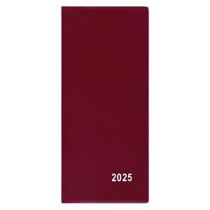 Monthly Diary 2025 Xenia PVC pocket - burgundy