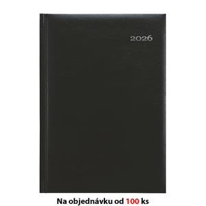 Monthly diary 2026 Slovak with notepad Kronos A5 - black