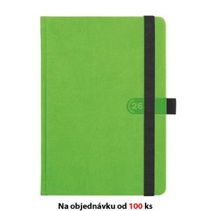 Monthly diary 2026 Slovak with notepad Trendy A5 - green