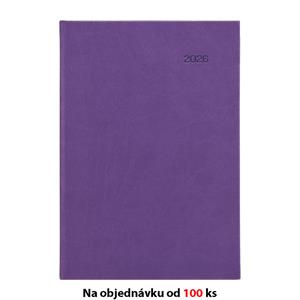 Monthly diary 2026 Slovak with notepad Viva A5 - purple