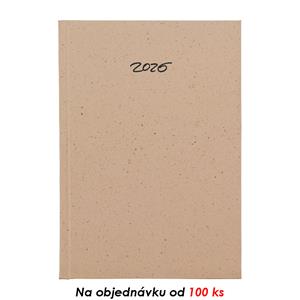 Monthly diary 2026 with notepad Eko A5 - cocoa