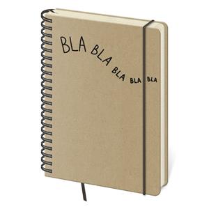 Note A5 dotted TWIN - Blah blah - brown