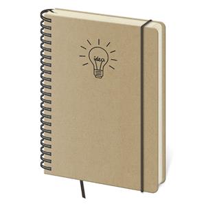 Note A5 dotted TWIN - Idea - brown