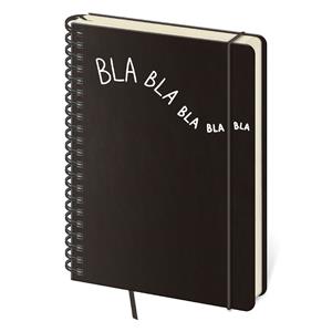 Note A5 lined TWIN - Blah blah - black