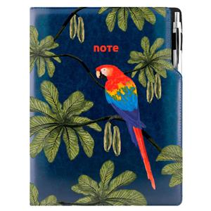 Note DESIGN A4 dotted - blue - parrot