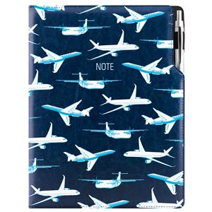 Note DESIGN A4 Dotted - blue - Planes