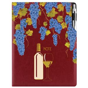 Note DESIGN A4 Dotted - burgundy - Wine