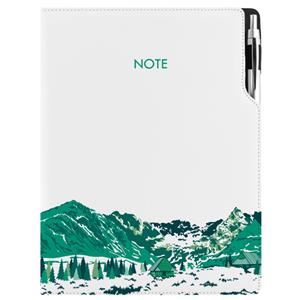 Note DESIGN A4 Lined - white - Mountains