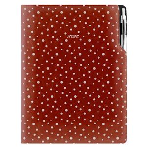 Note DESIGN A4 Squared - brown - dots
