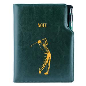 Note DESIGN A5 Lined - green - Golf man