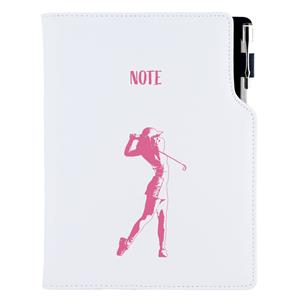Note DESIGN A5 Lined - white - Golf woman