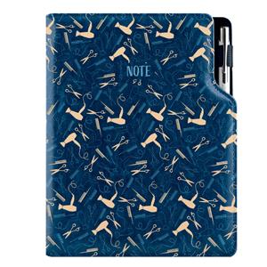 Note DESIGN A5 Squared - blue - hairdresser