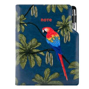 Note DESIGN B6 Lined - blue - parrot