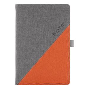 Note DIEGO A5 Unlined - grey/orange