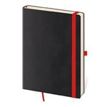 Note Flexies A5 Lined - Black/red