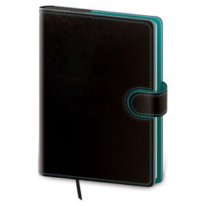 Note Flip A5 Lined - black/kerosene