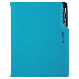 Note GEP A5 dotted - turquoise/blue velvet