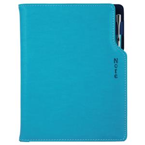 Note GEP A5 Lined - turquoise/blue velvet