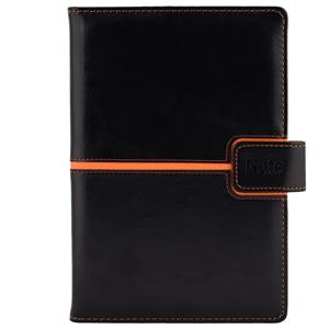 Note MAGNETIC A5 Lined - black/orange