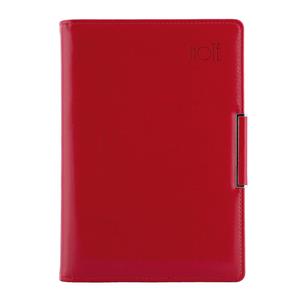 Note METALIC B6 Lined - red