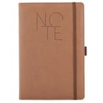 Note POLY A5 unlined - brown