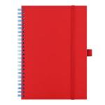 Note SIMPLY A5 Lined - red/light blue twin wire