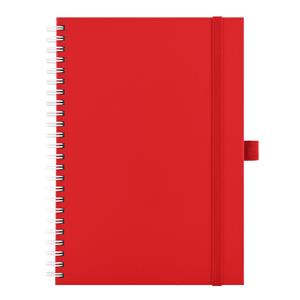 Note SIMPLY A5 Lined - red/white twin wire