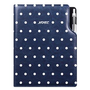 Notes DESIGN A4 Lined - blue polka dots