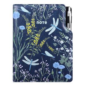 Notes DESIGN A4 Unlined - blue dragonflies
