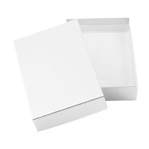 Paper box with lid typ 2 glued 150x180 matt - white