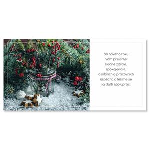 PF 2026 - Card with wishes - Decoration with needles