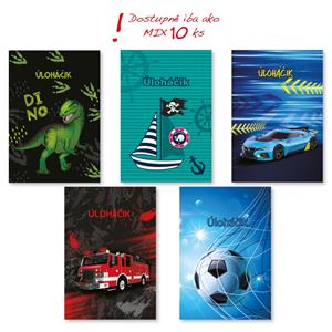 School diary - task book A6 boys - mix 10 pcs
