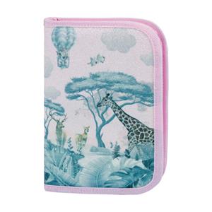 School Pencil Case Classic Double-Safari