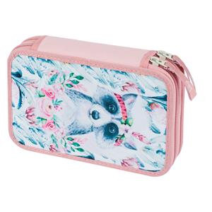 School Pencil Case Double Decker Racoon
