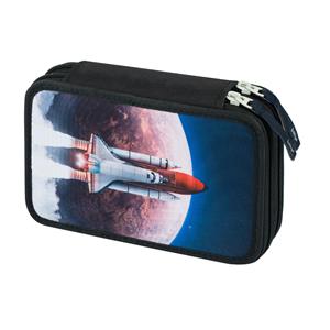 School Pencil Case Double Decker Space Shuttle