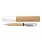 Volano ballpoint pen - silver/light wood