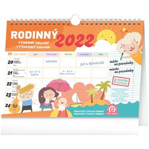 Wall and desk Calendar 2022 Family planner with hook