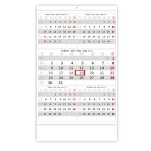 Wall Calendar 2016 Fivemonths gray