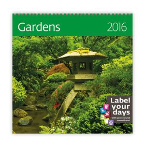 Wall Calendar 2016 Gardens