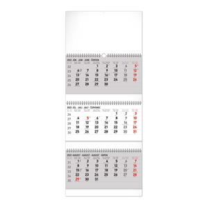 Wall Calendar 2022 3 months foldable - grey SK