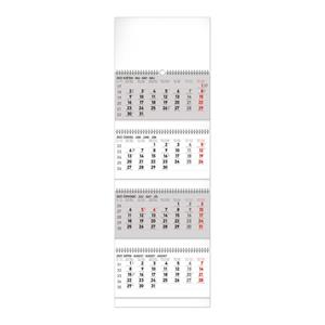 Wall Calendar 2022 4months foldable - grey CZ