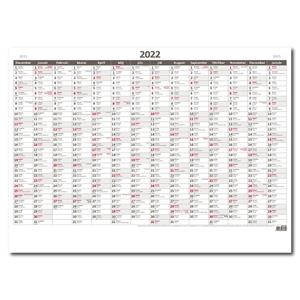 Wall Calendar 2022 Planning yearly map A1 No Picture