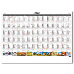 Wall Calendar 2022 Planning yearly map A1 Picture