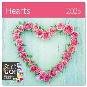 Wall Calendar 2025 - Hearts