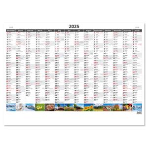 Wall Calendar 2025 - Planning yearly map A1 Picture