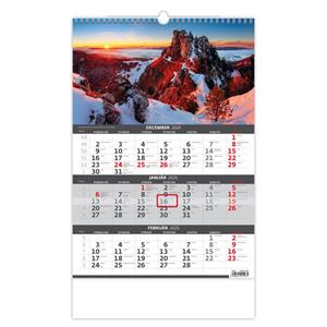 Wall Calendar 2025 - Threemonths Calendar - Slovensko