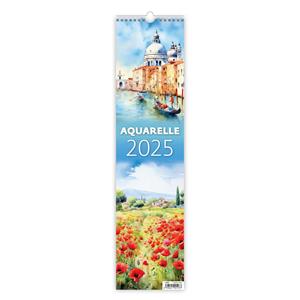 Wall Calendar 2025 Tie - Aquarelle