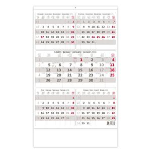 Wall calendar 2026 - Five-month gray