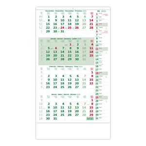 Wall Calendar 2026 - Fourmonth Calendar green with note