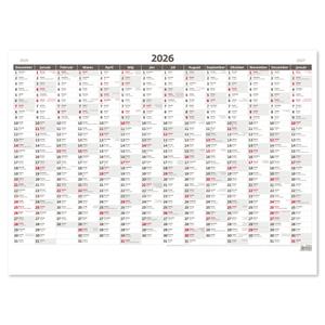 Wall Calendar 2026 - Planning yearly map A1